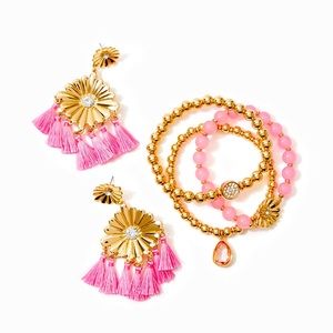 Lilly Pulitzer earring/bracelet set